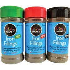 Iron Filings Variety Pack (Fine/Medium/Coarse Mesh) Set of 3