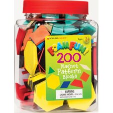 Foam Fun&trade; Magnet Pattern Blocks, Set of 200