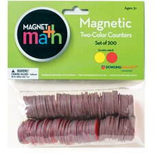 Magnetic Two-Color Counters, Set of 200