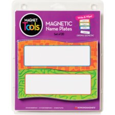 Magnetic Name Plates, Set of 20