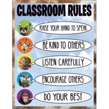 Go Wild Animals Classroom Rules Chart