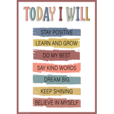 Today I Will Positive Poster