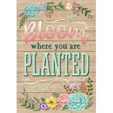 Bloom Where You Are Planted Positive Poster