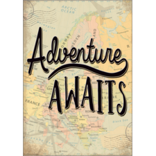 Adventure Awaits Positive Poster