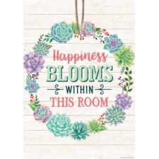 Happiness Blooms Within This Room Positive Poster Happiness Blooms Within This Room Positive Poster