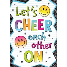Let’s Cheer Each Other On Positive Poster Let’s Cheer Each Other On Positive Poster