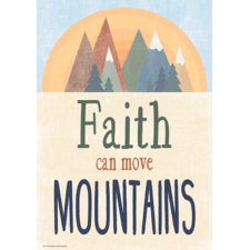 Faith Can Move Mountains Positive Poster