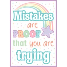 Mistakes Are Proof That You Are Trying Positive Poster Mistakes Are Proof That You Are Trying Positive Poster