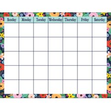 Wildflowers Calendar Chart