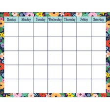 Wildflowers Calendar Chart Wildflowers Calendar Chart
