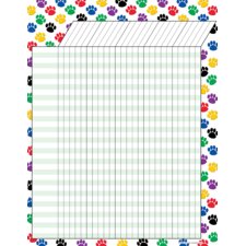Colorful Paw Prints Incentive Chart Colorful Paw Prints Incentive Chart