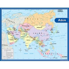 Asia Map Chart Asia Map Chart