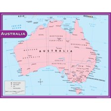 Australia Map Chart Australia Map Chart