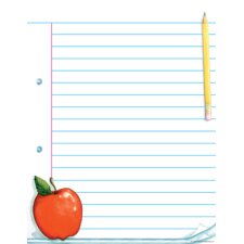 Notepad Paper Lined Chart