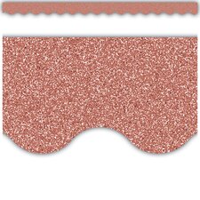 Rose Gold Glitz Scalloped Border Trim Rose Gold Glitz Scalloped Border Trim