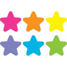 Spot On Carpet Markers Bright Stars - 4" Spot On Carpet Markers Bright Stars - 4"