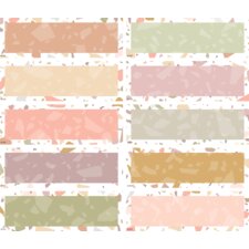 Terrazzo Tones Labels Magnetic Accents