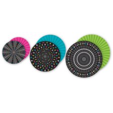 Chalkboard Brights Hanging Paper Fans Chalkboard Brights Hanging Paper Fans