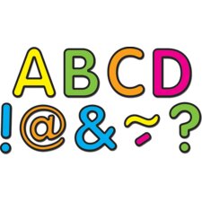 Neon Brights Classic 2" Magnetic Letters Neon Brights Classic 2" Magnetic Letters