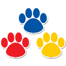 Colorful Paw Prints Magnetic Accents