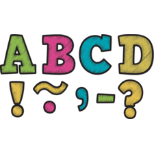 Chalkboard Brights Bold Block 3" Magnetic Letters