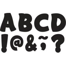 Black Funtastic Font 3" Magnetic Letters Black Funtastic Font 3" Magnetic Letters