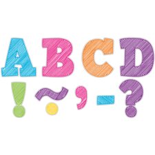 Scribble Bold Block 3" Magnetic Letters Scribble Bold Block 3" Magnetic Letters