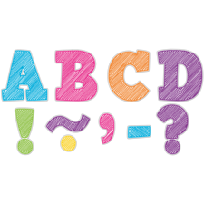 Scribble Bold Block 3" Magnetic Letters