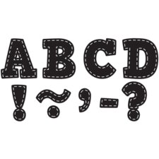 Black Stitch Bold Block 3" Magnetic Letters Black Stitch Bold Block 3" Magnetic Letters