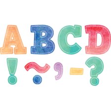 Watercolor Bold Block 3" Magnetic Letters Watercolor Bold Block 3" Magnetic Letters