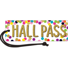 Confetti Magnetic Hall Pass