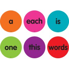 Spot On Carpet Markers Sight Words 1-50 - 4" Spot On Carpet Markers Sight Words 1-50 - 4"
