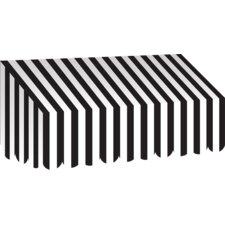 Black & White Stripes Awning Black & White Stripes Awning