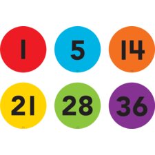 Spot On Floor Markers Numbers 1-36 - 4" Spot On Floor Markers Numbers 1-36 - 4"
