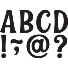 Black Wild Whimsy 3" Magnetic Letters Black Wild Whimsy 3" Magnetic Letters
