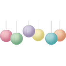 Pastel Pop 8" Hanging Paper Lanterns