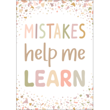 Mistakes Help Me Learn Positive Poster