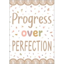 Progress Over Perfection Positive Poster Progress Over Perfection Positive Poster
