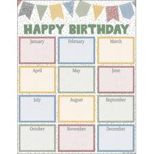 Classroom Cottage Happy Birthday Chart