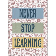 Never Stop Learning Positive Poster