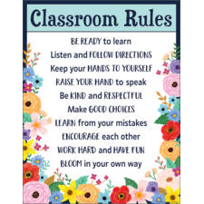 Wildflowers Classroom Rules Chart