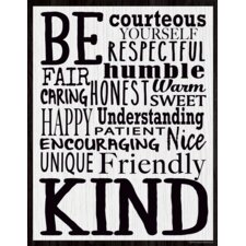 Modern Farmhouse Be Kind Chart Modern Farmhouse Be Kind Chart