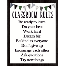 Modern Farmhouse Classroom Rules Chart