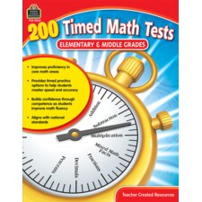 200 Timed Math Tests: Elementary & Middle Grades