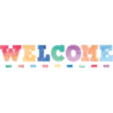 Watercolor Welcome Bulletin Board Display Set