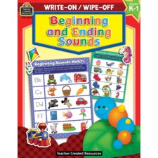 Write-On/Wipe-Off Book: Beginning and Ending Sounds