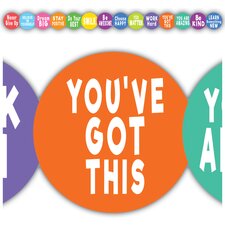 Colorful Positive Sayings Die-Cut Border Trim Colorful Positive Sayings Die-Cut Border Trim