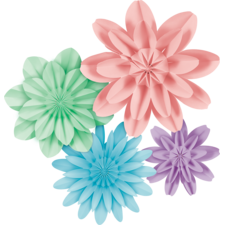 Pastel Pop Paper Flowers