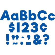 Blue 4" Everyday Letters Combo Pack