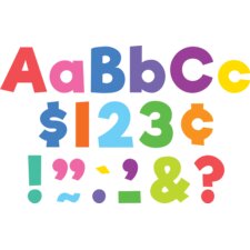 Colorful 4" Everyday Letters Combo Pack